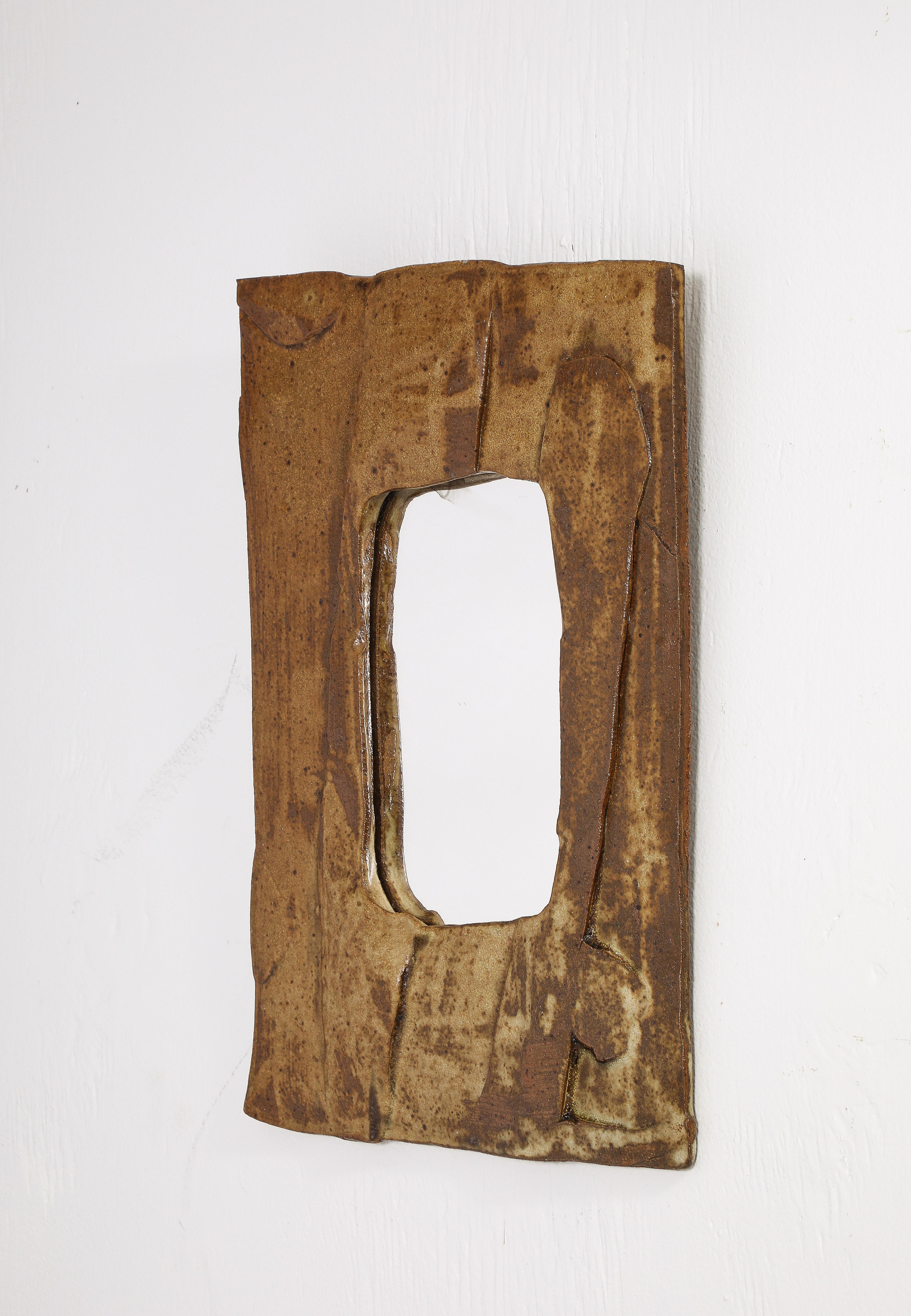 Brutalisme Miroir en céramique de Studio A, États-Unis, années 1950 en vente