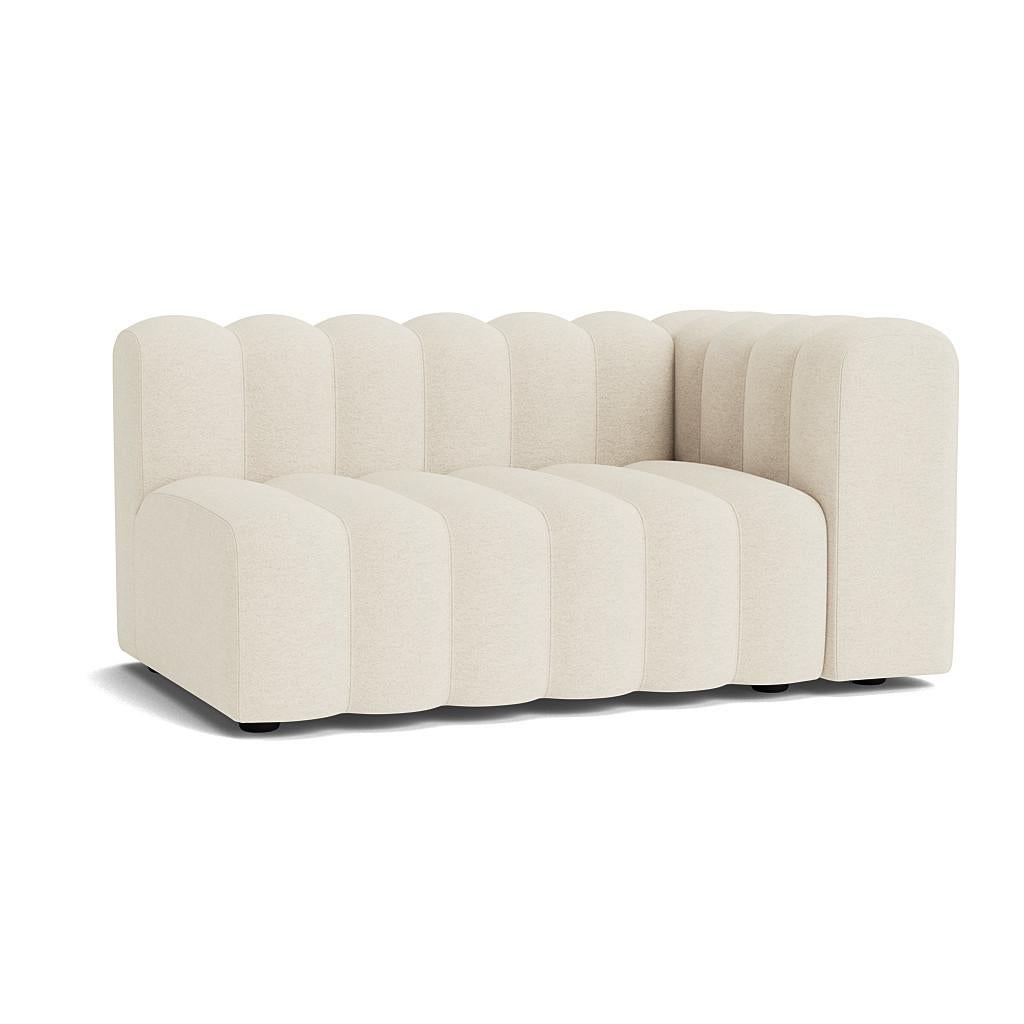 Studio sofa by Kristian Sofus Hansen & Tommy Hyldahl for Nor11

Large module w Armrest Left
Measures: W. 153 cm / D. 96 cm / H. 70cm / Seat H 47cm / Seat D. 62 cm

Barnum 3 (upholstery in picture)

Modular sofa: assemble different modules to create