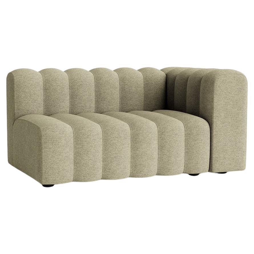'Studio' Sofa von Norr11, Modul für große Armlehnen, Grün