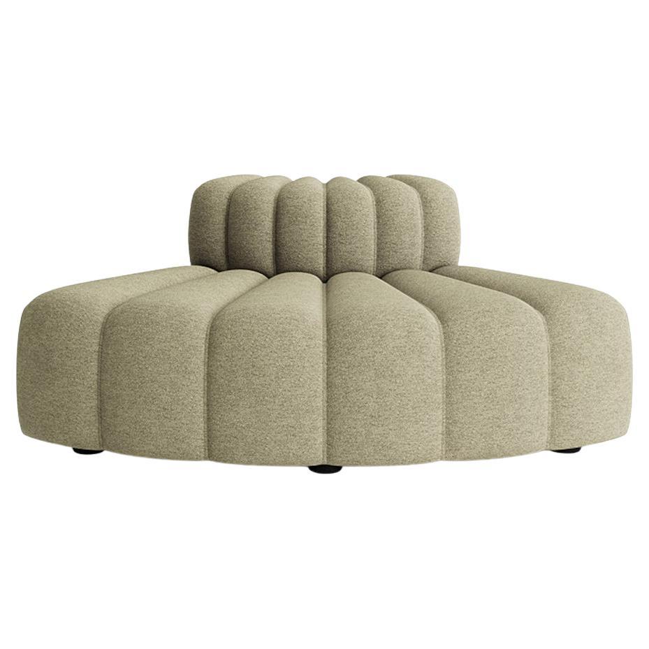 'Studio' Sofa by Norr11, Modular Sofa, Curve Module, Green For Sale