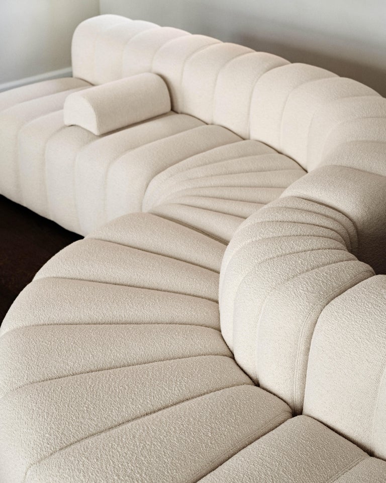 'Studio' Sofa by Norr11, Modular Sofa, Curve Module, White For Sale at