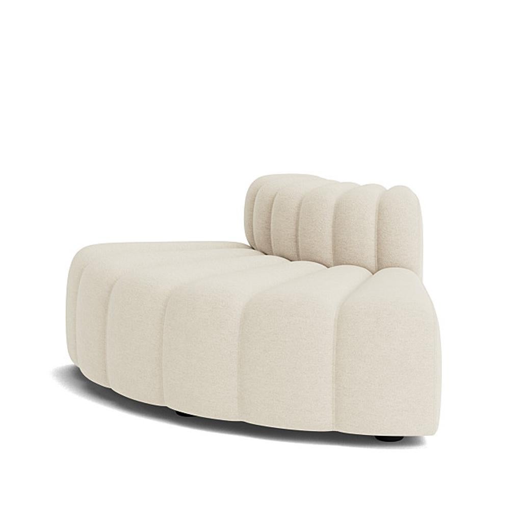 'Studio' Sofa by Norr11, Modular Sofa, Curve Module, White For Sale 1