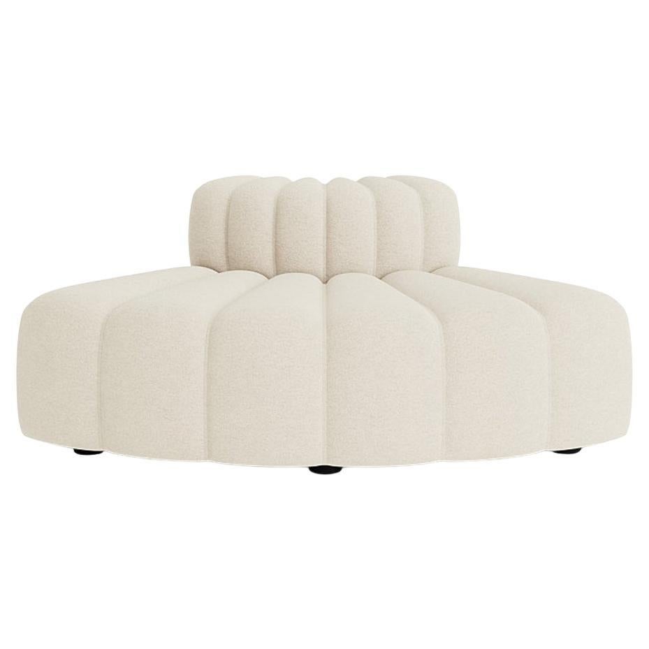 Sofa ''Studio'' von Norr11, modulares Sofa, geschwungenes Modul, weiß