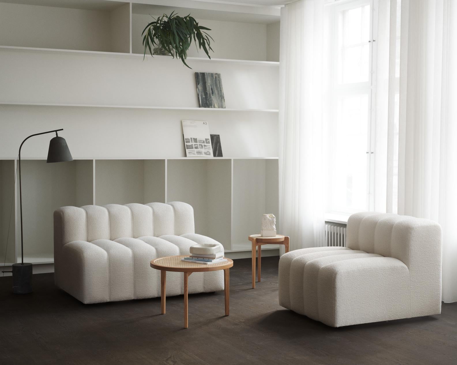 Organic Modern 'Studio' Sofa by Norr11, Modular Sofa, Setup 1, Grey For Sale