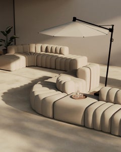 'Studio' Sofa by Norr11, Modular Sofa, Setup 1, Savane Whisper (Outdoor)