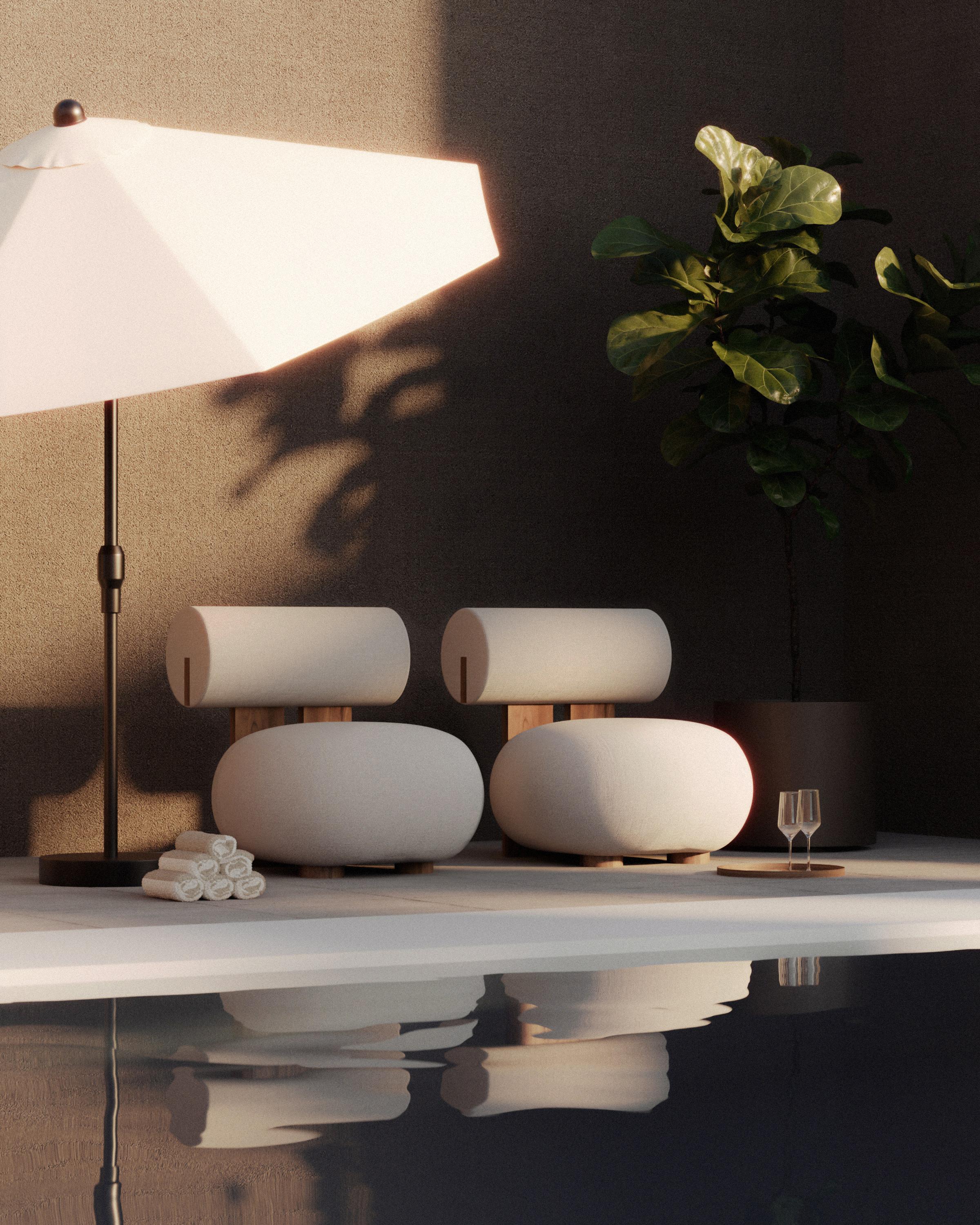 Studio' Sofa by Norr11, Canapé modulaire, Setup 3, Coconut (Outdoor) en vente 1