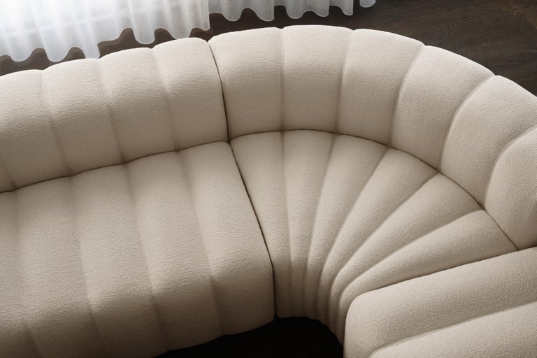 'Studio' Sofa by Norr11, Modular Sofa, Setup 3, White For Sale at