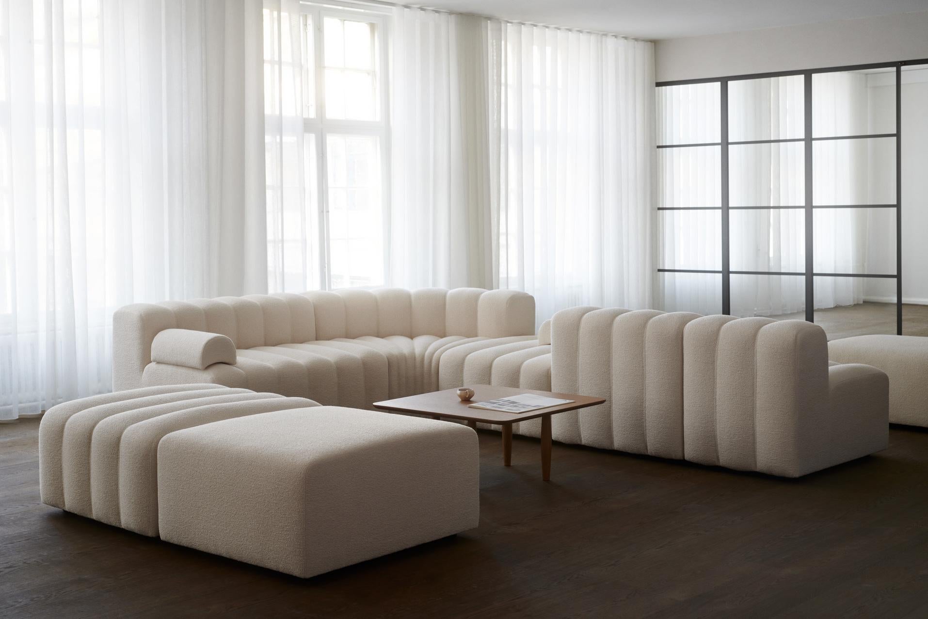 Foam 'Studio' Sofa by Norr11, Modular Sofa, Setup 4, Coconut (Outdoor) For Sale