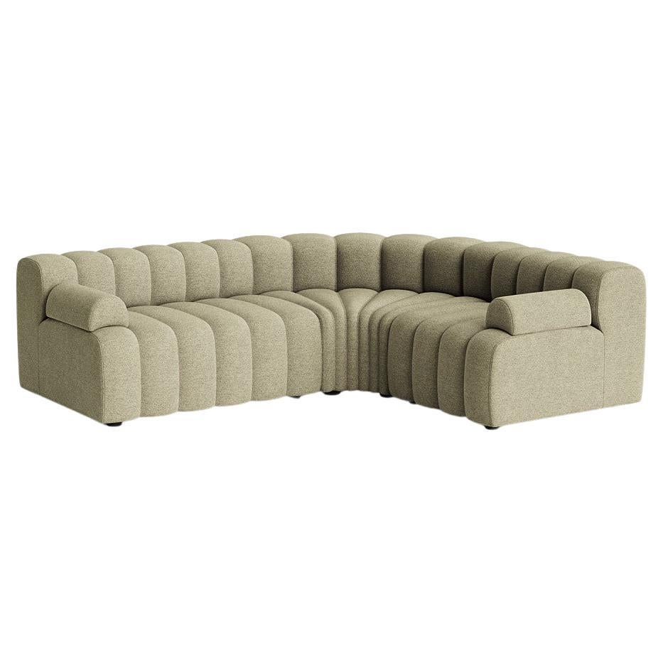 'Studio' Sofa by Norr11, Modular Sofa, Setup 4, Green For Sale