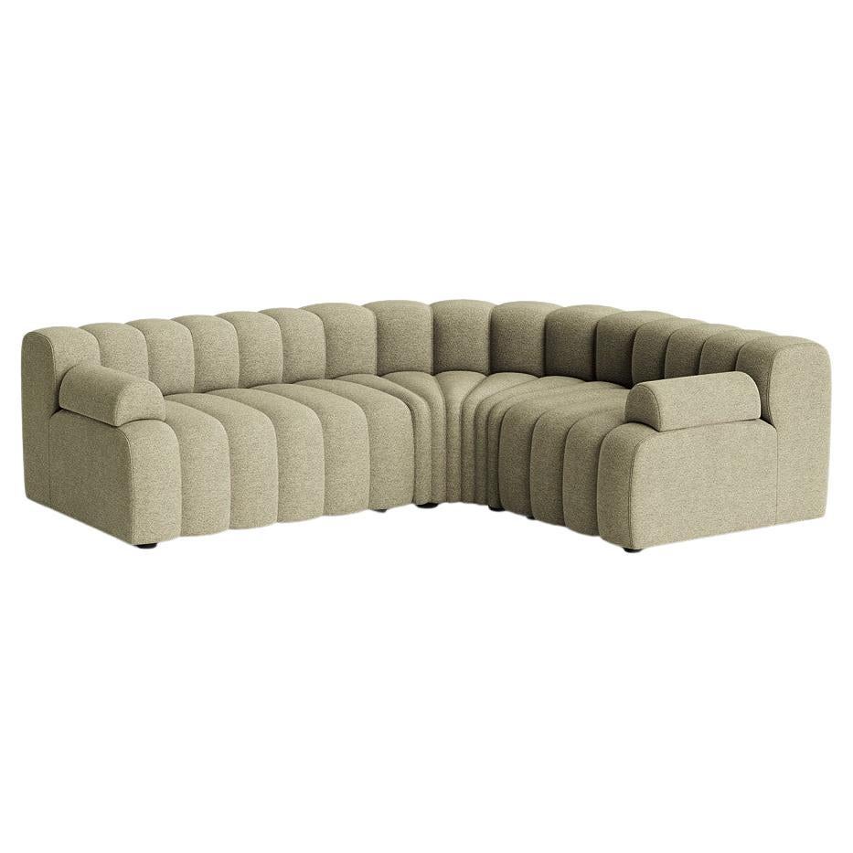 'Studio' Sofa by Norr11, Modular Sofa, Setup 4, Green