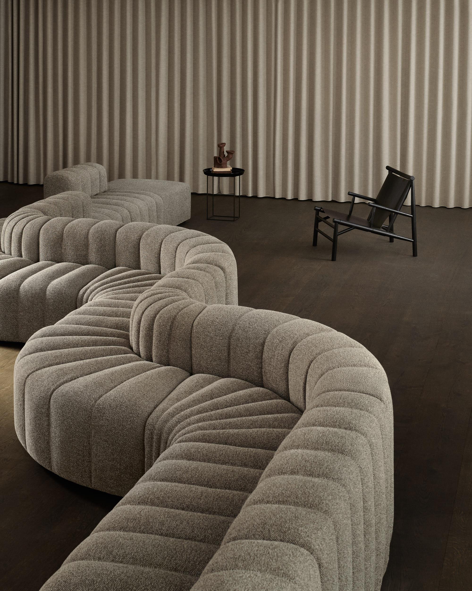 Studio' Sofa by Norr11, Canapé modulaire, Setup 5, Coconut (Outdoor) en vente 9