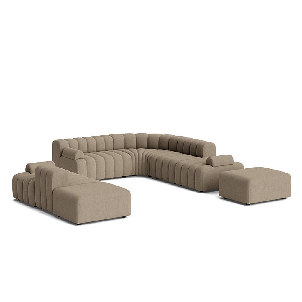 Modulares Sofa „Studio“ von Norr11, 5er-Set, Kokosnussholz (Outdoor) (Dänisch) im Angebot