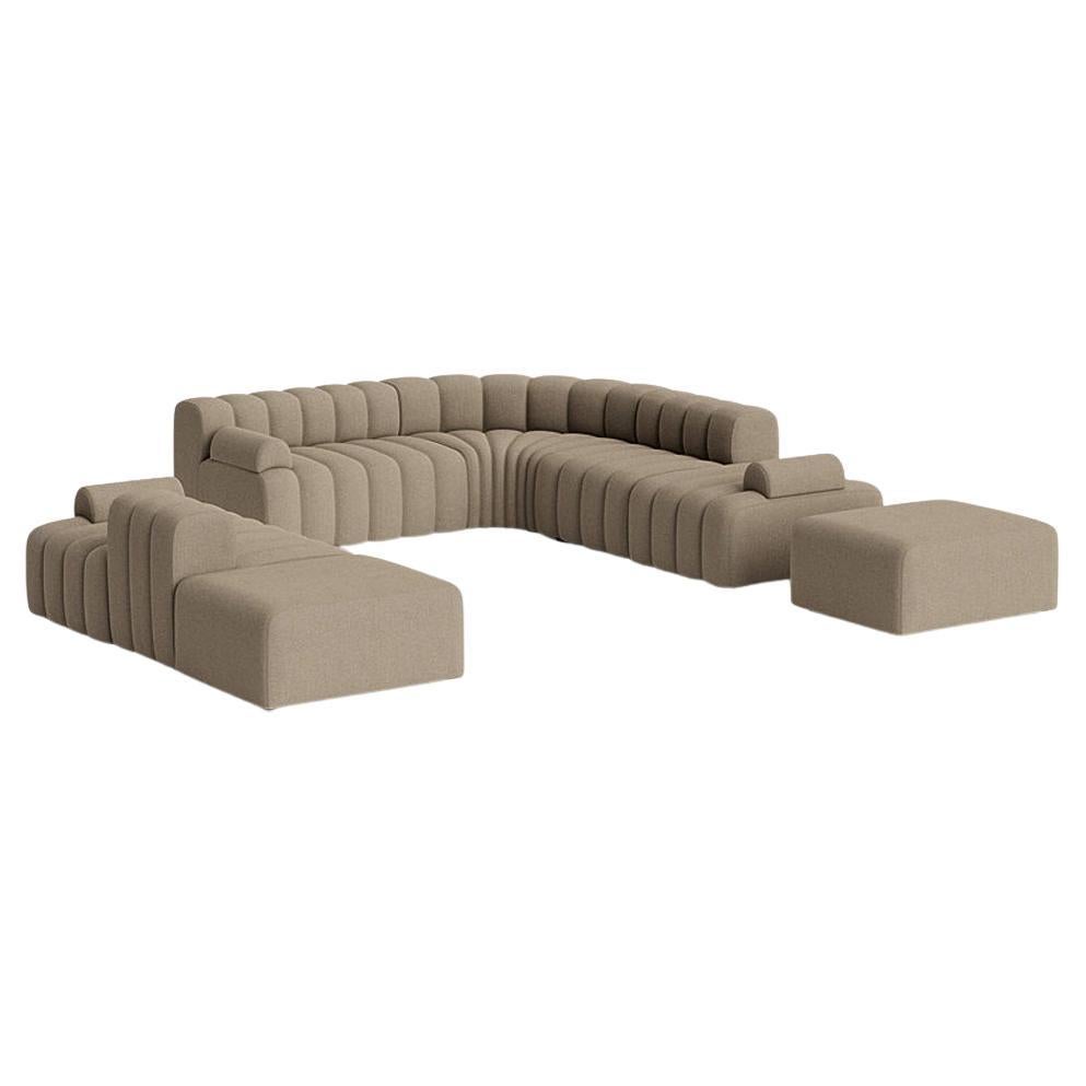 Modulares Sofa „Studio“ von Norr11, 5er-Set, Kokosnussholz (Outdoor) im Angebot