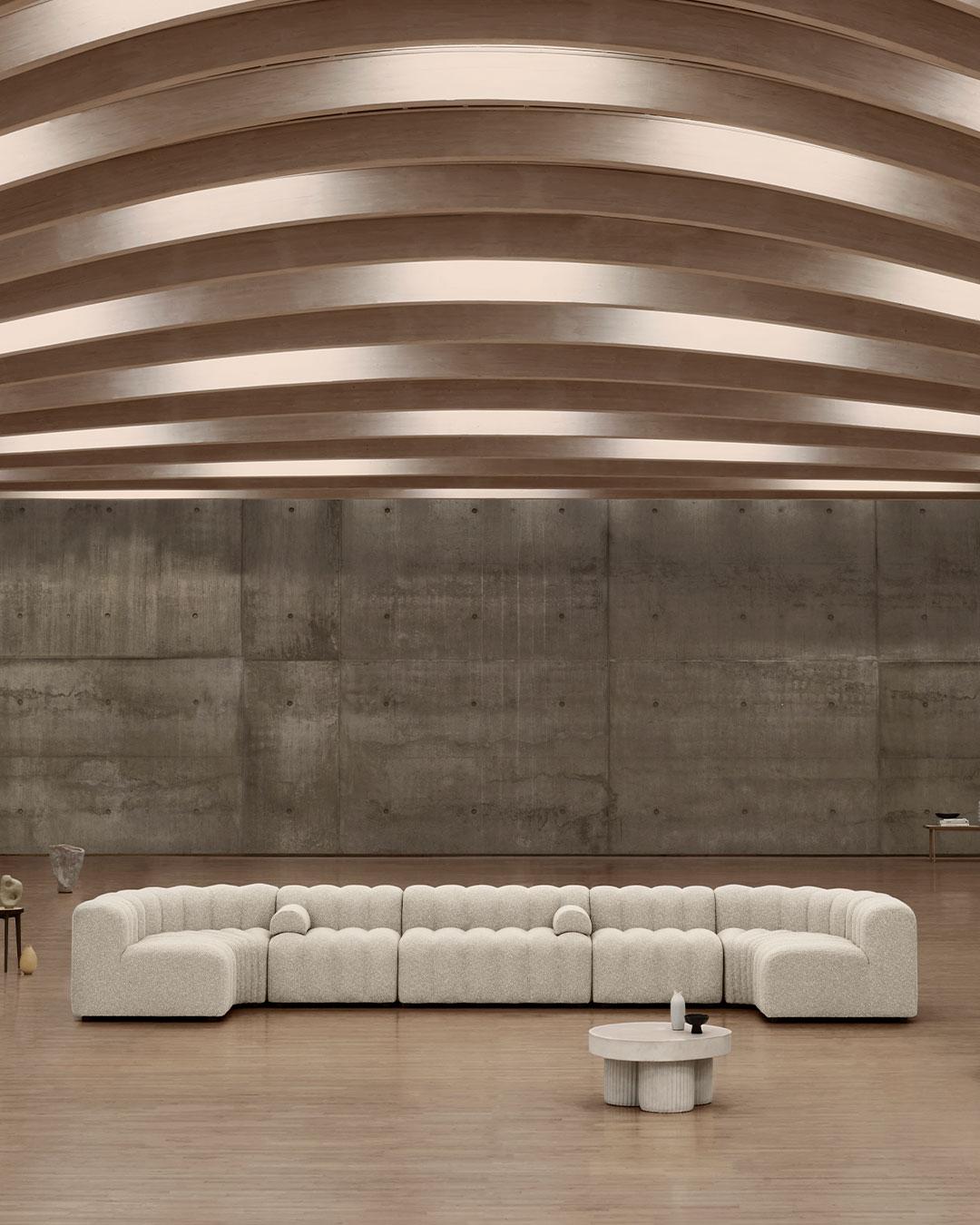 'Studio' Sofa by Norr11, Modular Sofa, Setup 5, Grey For Sale 3