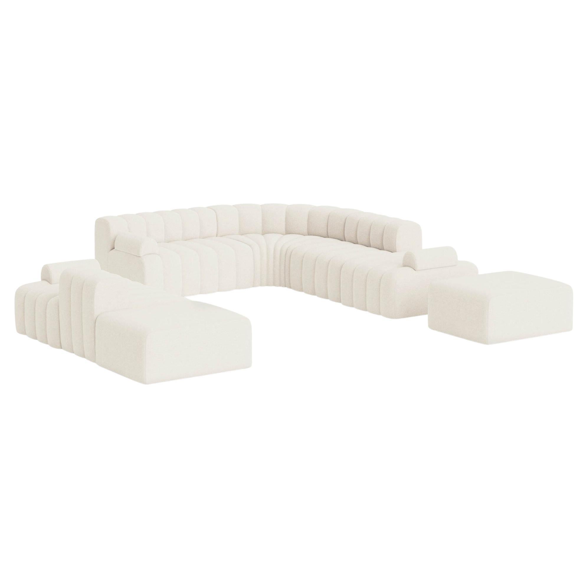 'Studio' Sofa by Norr11, Modular Sofa, Setup 5, White