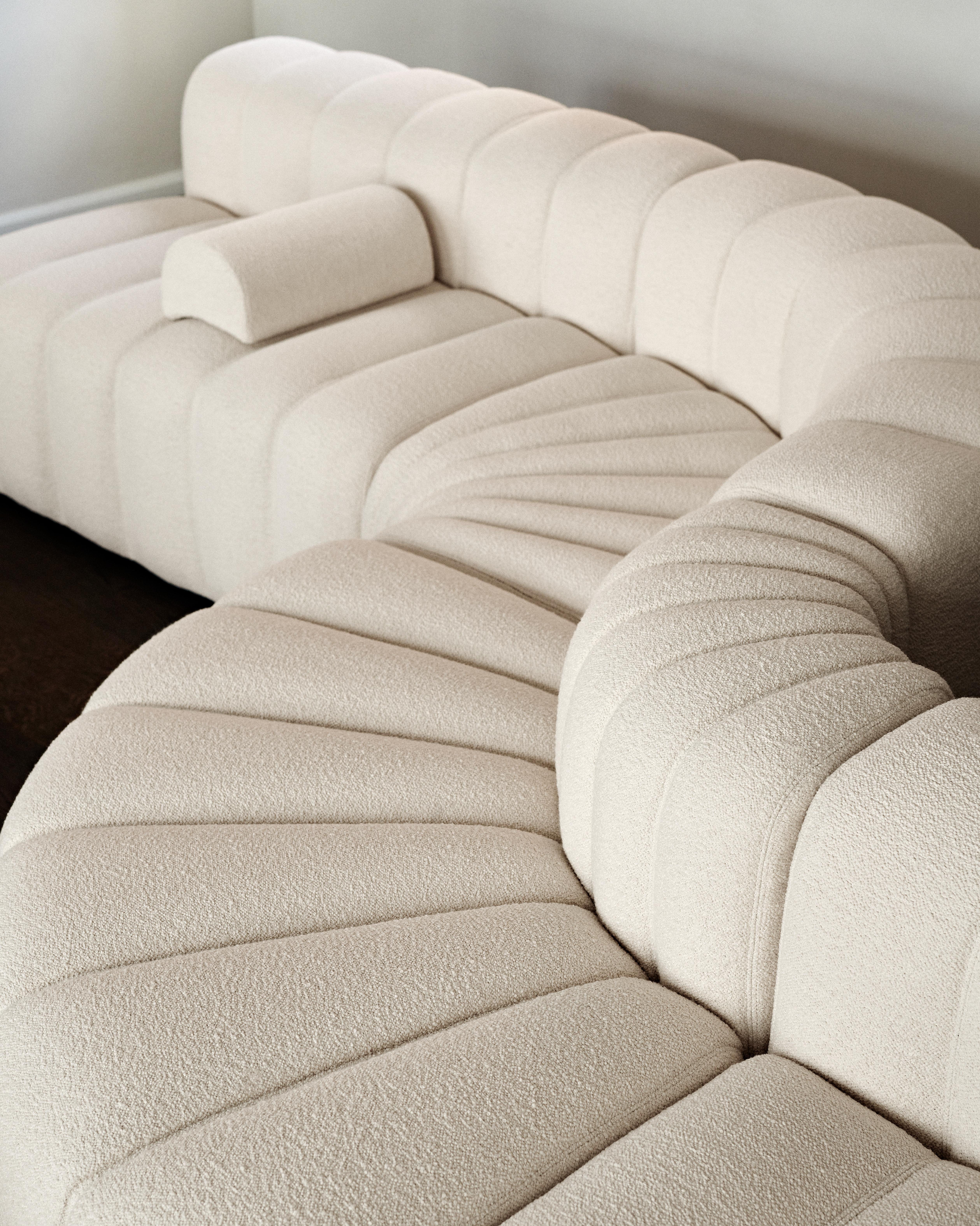 Foam 'Studio' Sofa by Norr11, Modular Sofa, Setup 8, White For Sale