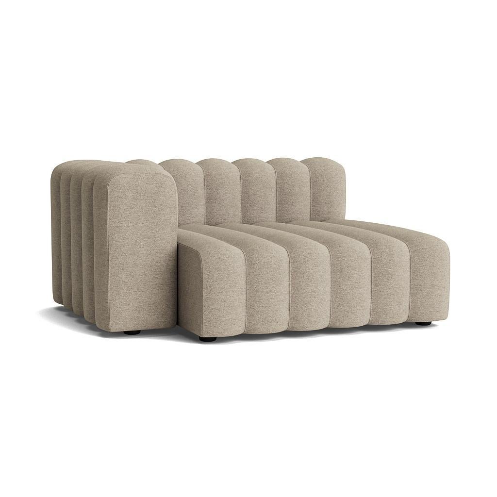 Mid-Century Modern 'Studio' Sofa by Norr11, Lounge Large Armrest Short Module, Beige For Sale