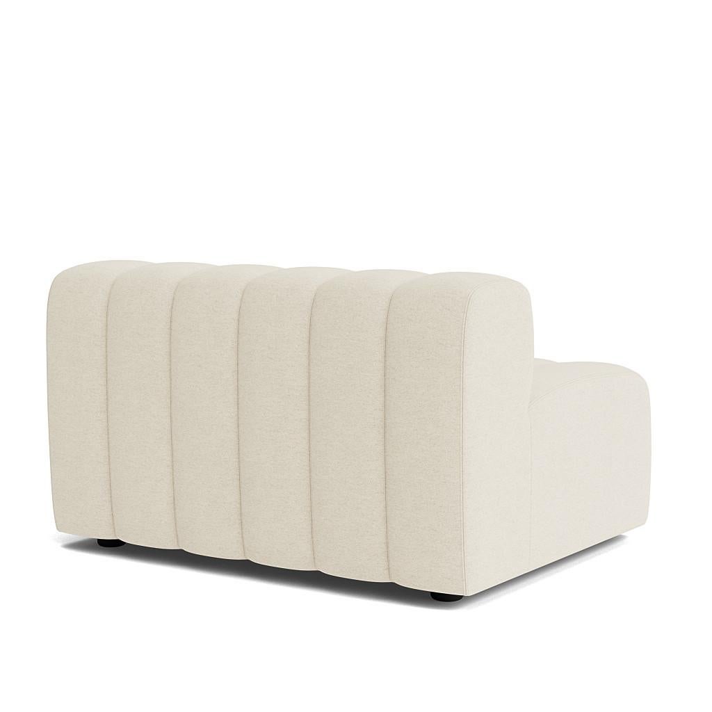 Contemporary 'Studio' Sofa by Norr11, Lounge Large Armrest Short Module, Beige For Sale