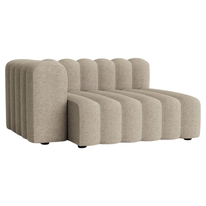 'Studio' Sofa by Norr11, Lounge Large Armrest Short Module, Beige For Sale