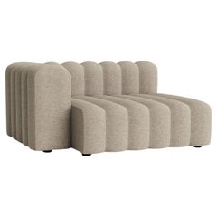 'Studio' Sofa by Norr11, Lounge Large Armrest Short Module, Beige