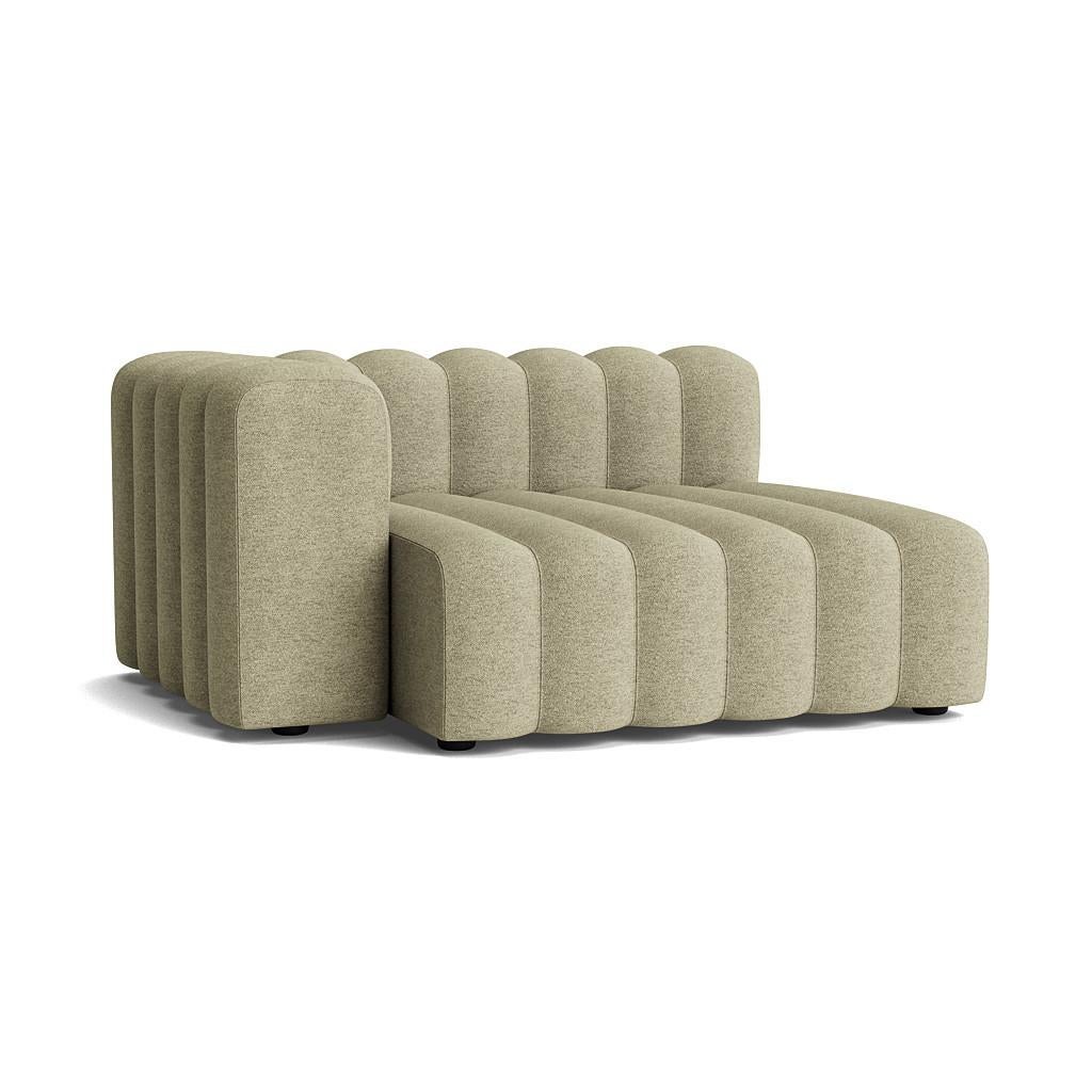 Danish 'Studio' Sofa by Norr11, Lounge Large Armrest Short Module, Green For Sale