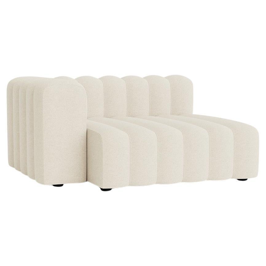 'Studio' Sofa by Norr11, Lounge Large Armrest Short Module, White For Sale