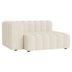 'Studio' Sofa by Norr11, Lounge Large Armrest Short Module, White