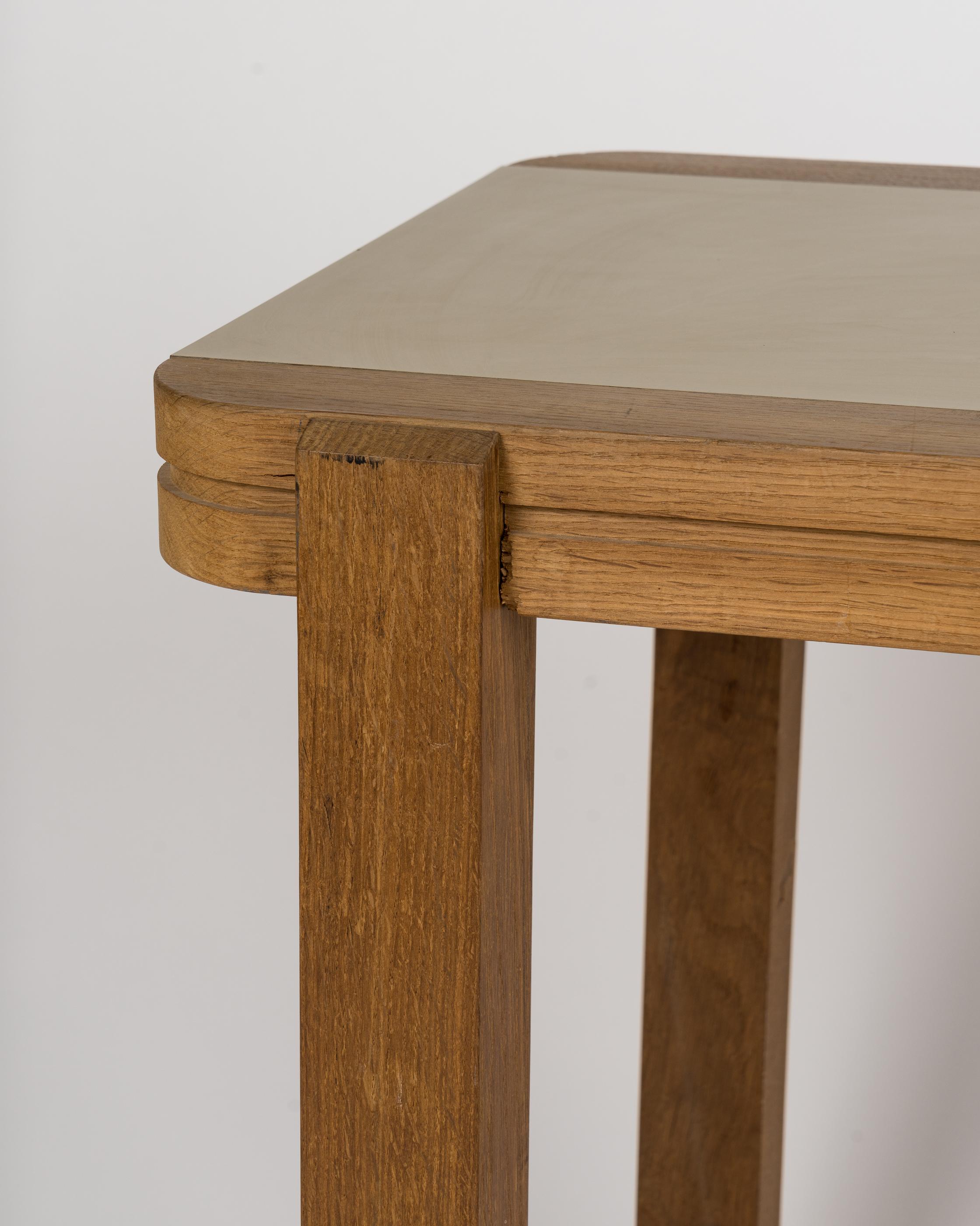 Fin du 20e siècle Table d'appoint Studio Solid desk in style Pierre Chapo - France 1970 en vente