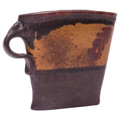 Vintage Studio Stoneware Pitcher / Vase Signed "Pollack 70"