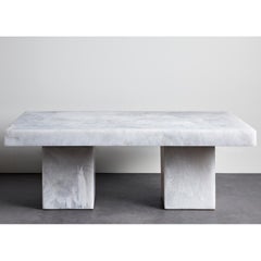 Studio Sturdy Lions Coffee Table – White Marble Resin