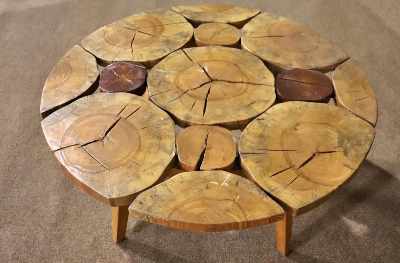 20th Century Studio Style Free Form Coffee Table For Sale