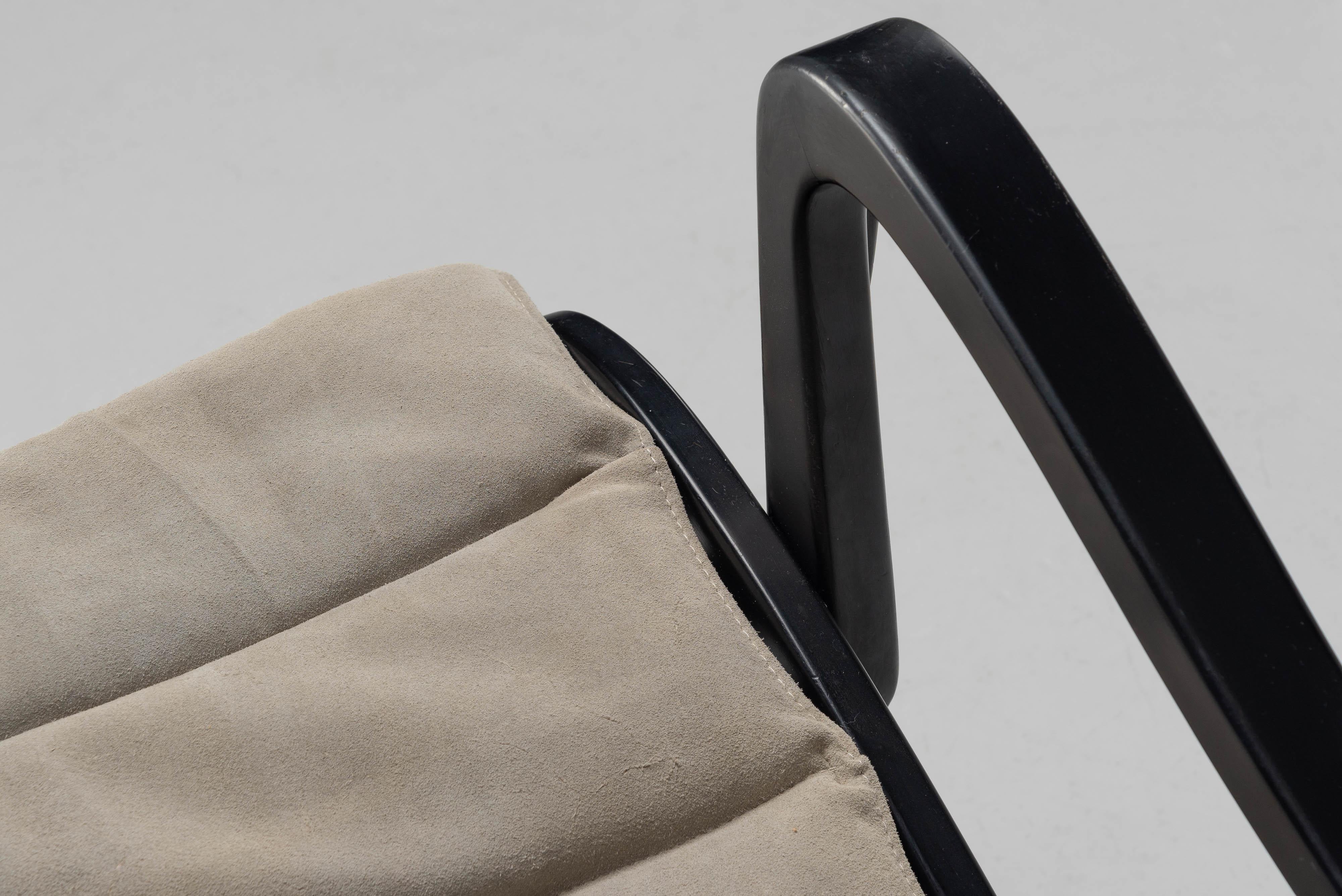 Studio Tecnico Cassina Schaukelstuhl hergestellt in Italien 1955 im Angebot 5
