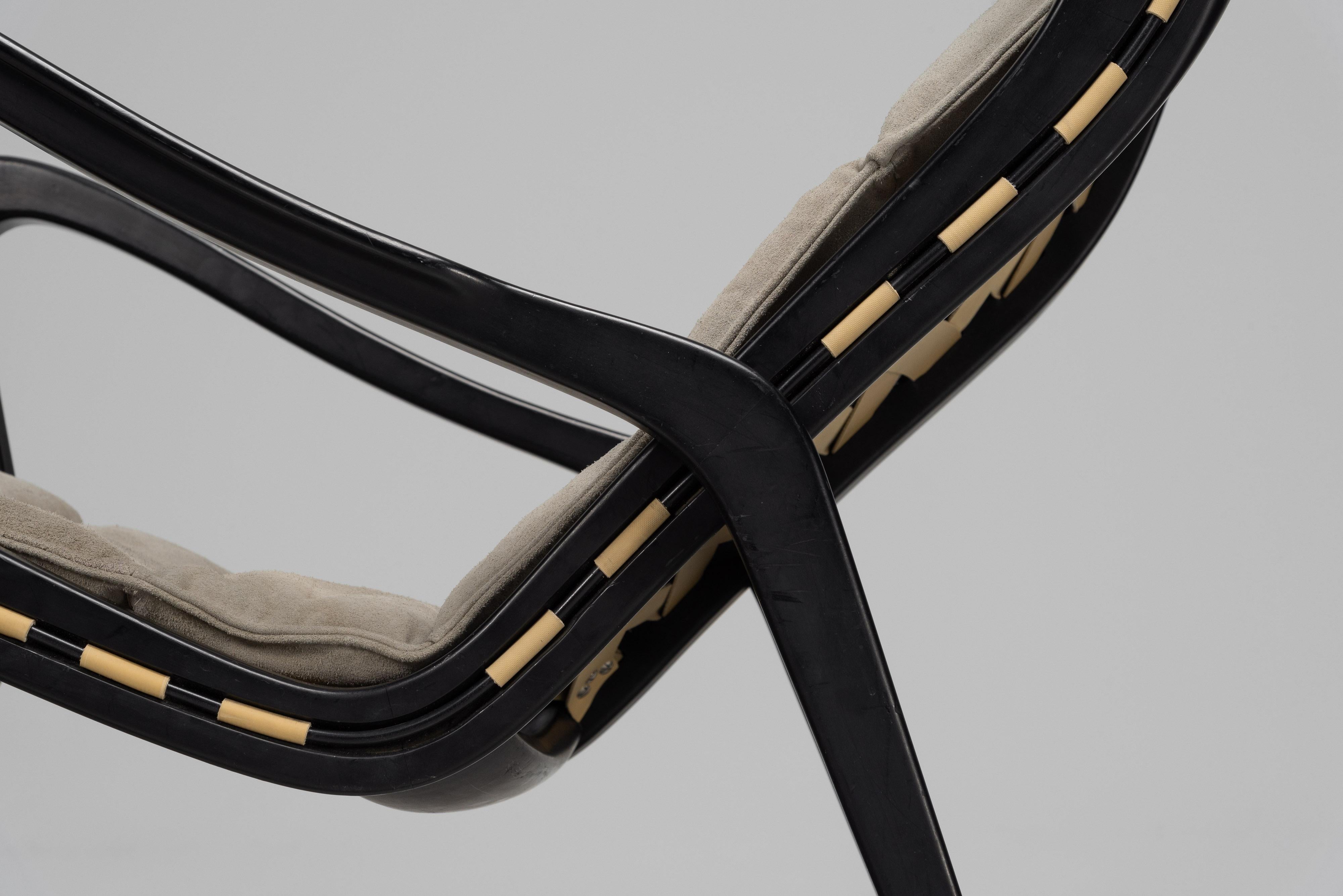 Studio Tecnico Cassina Schaukelstuhl hergestellt in Italien 1955 im Angebot 9