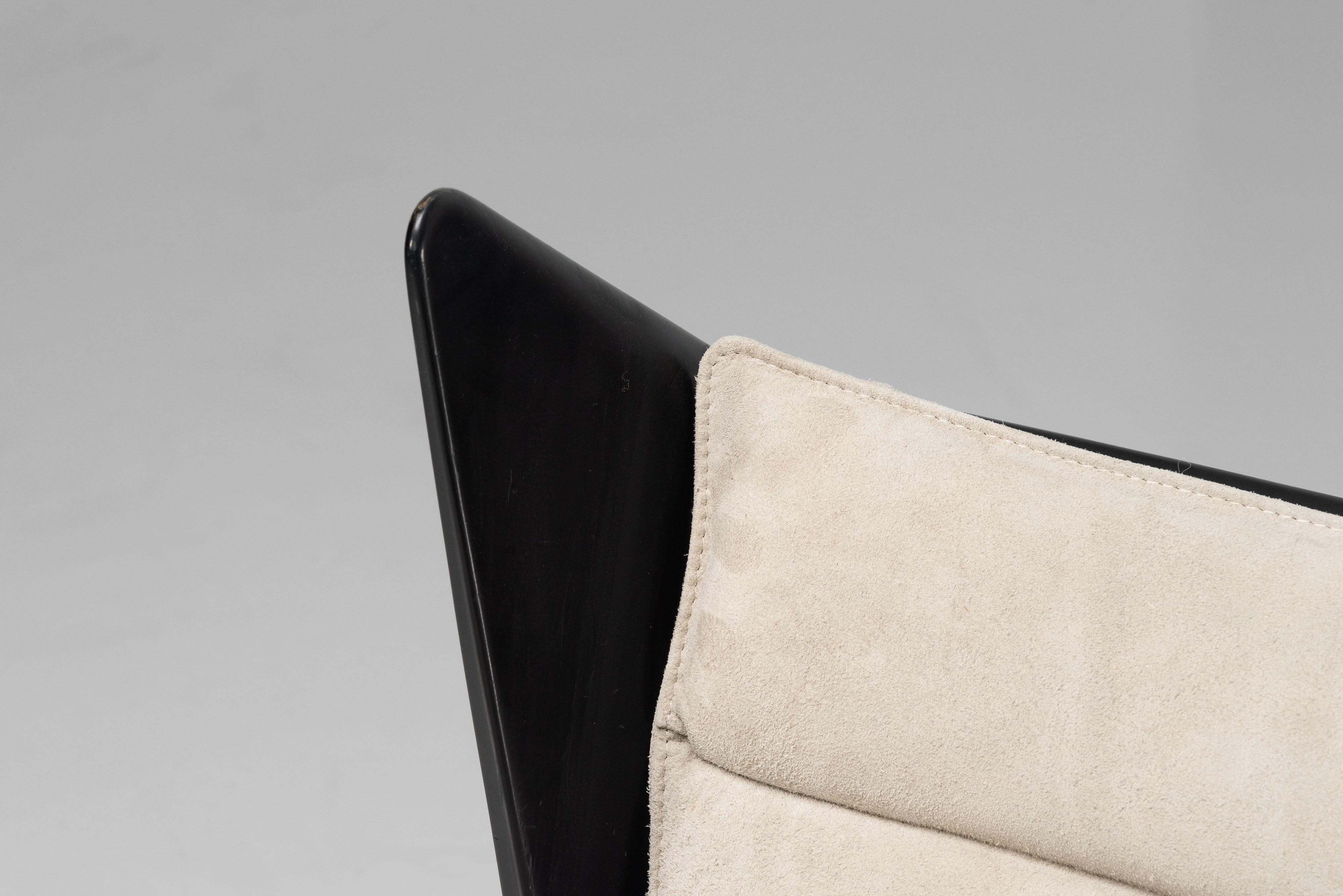 Studio Tecnico Cassina Schaukelstuhl hergestellt in Italien 1955 (Ebonisiert) im Angebot