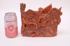 Studio A Vaso in Terracotta "Oche" Scultura Firmata