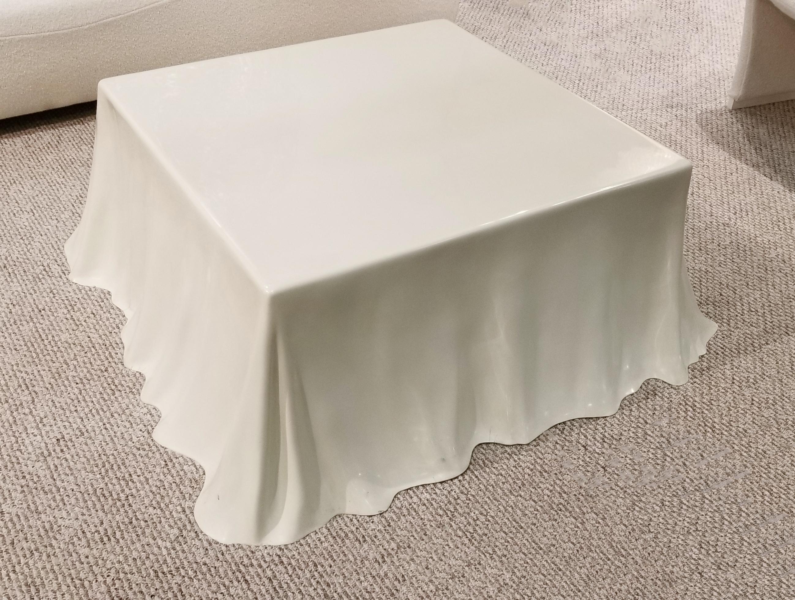 Mid-Century Modern Studio Tetrarch 'Tovaglia' Tablecloth Coffee Table for Alberto Bazzani, 1969 For Sale