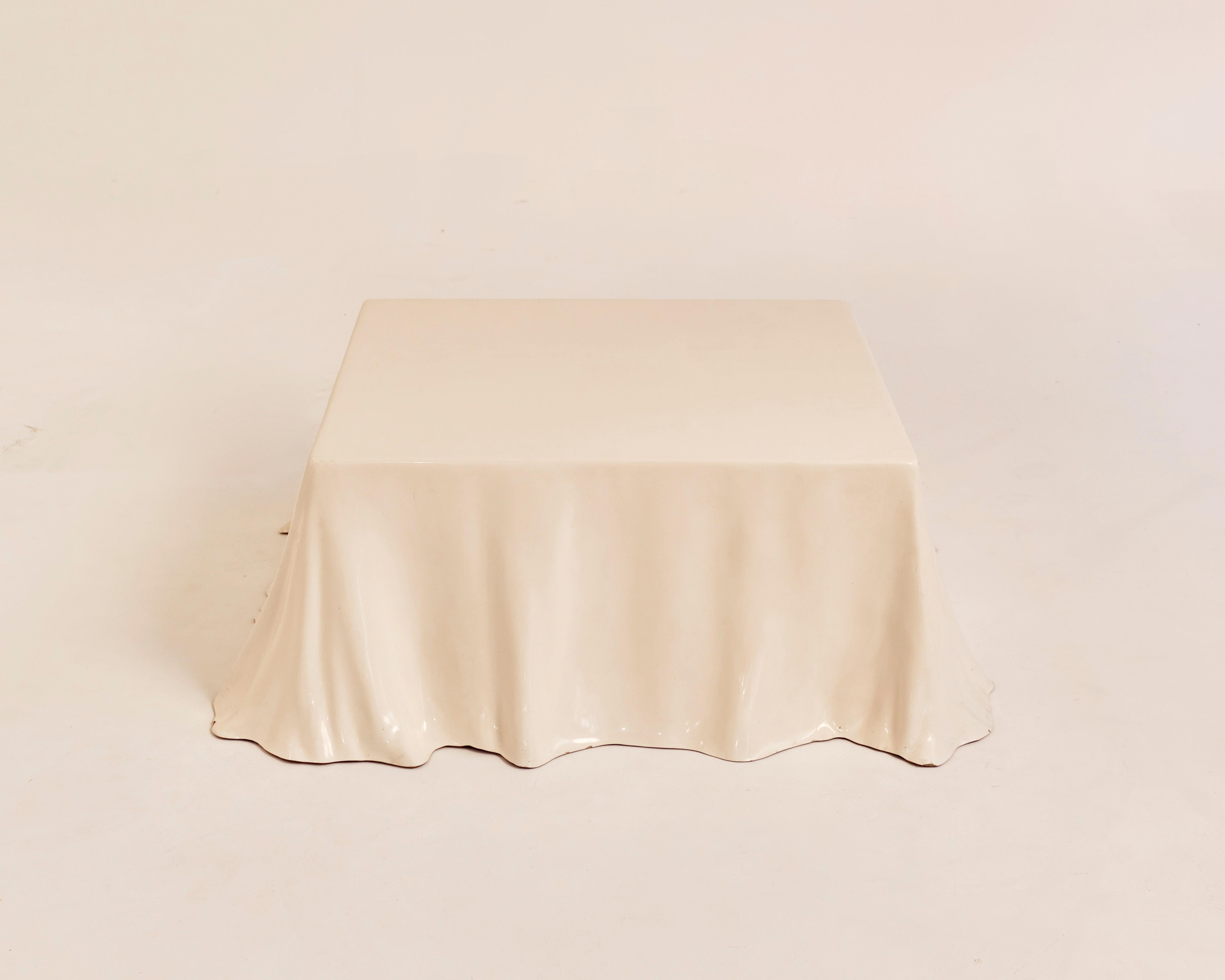 Italian Studio Tetrarch 'Tovaglia' Tablecloth Coffee Table for Alberto Bazzani For Sale