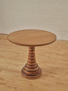 Studio Turned Pedestal Center Table