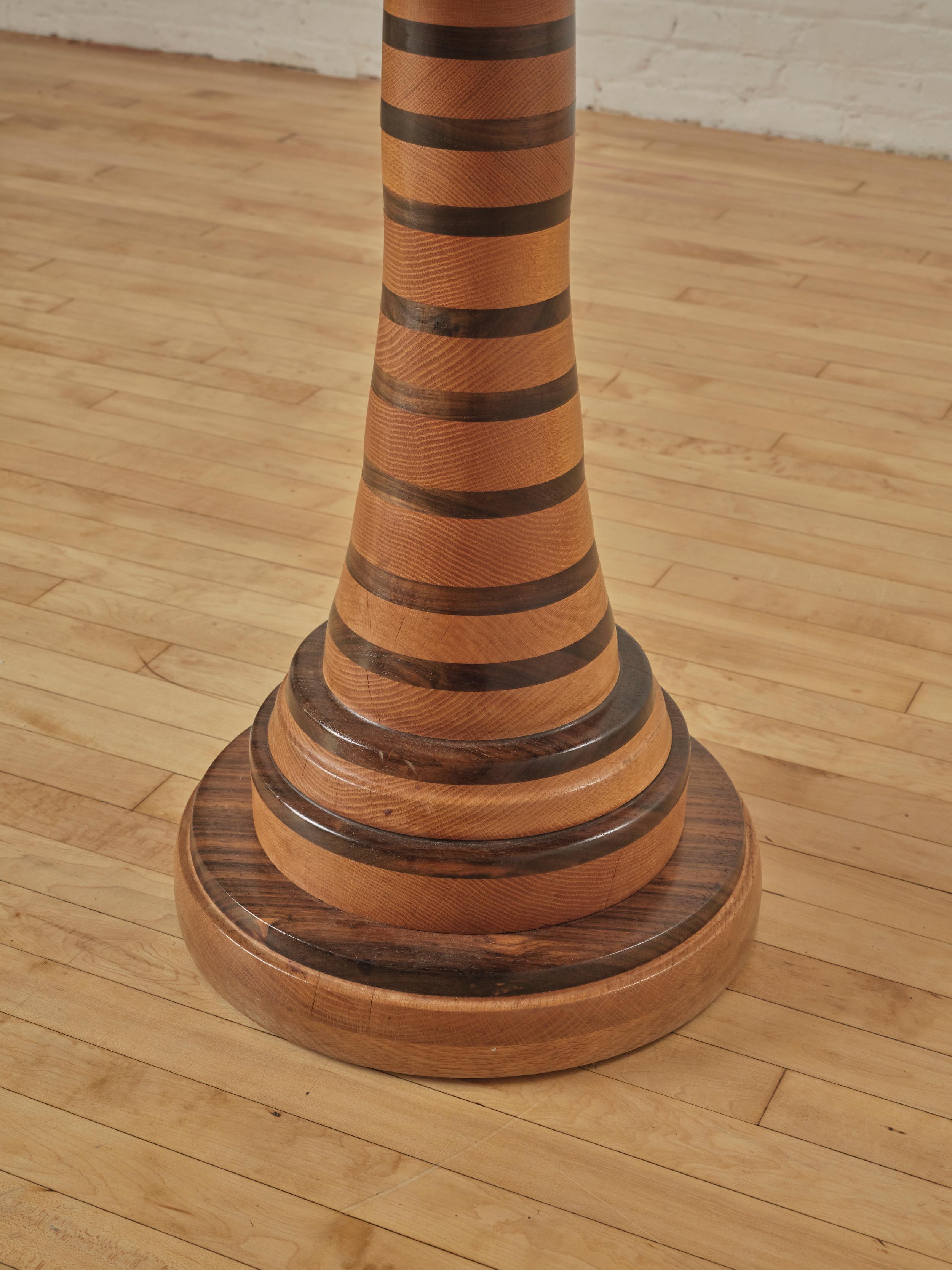 Mid-Century Modern Studio Turned Pedestal Center Table