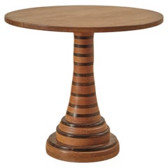 Studio Turned Pedestal Center Table