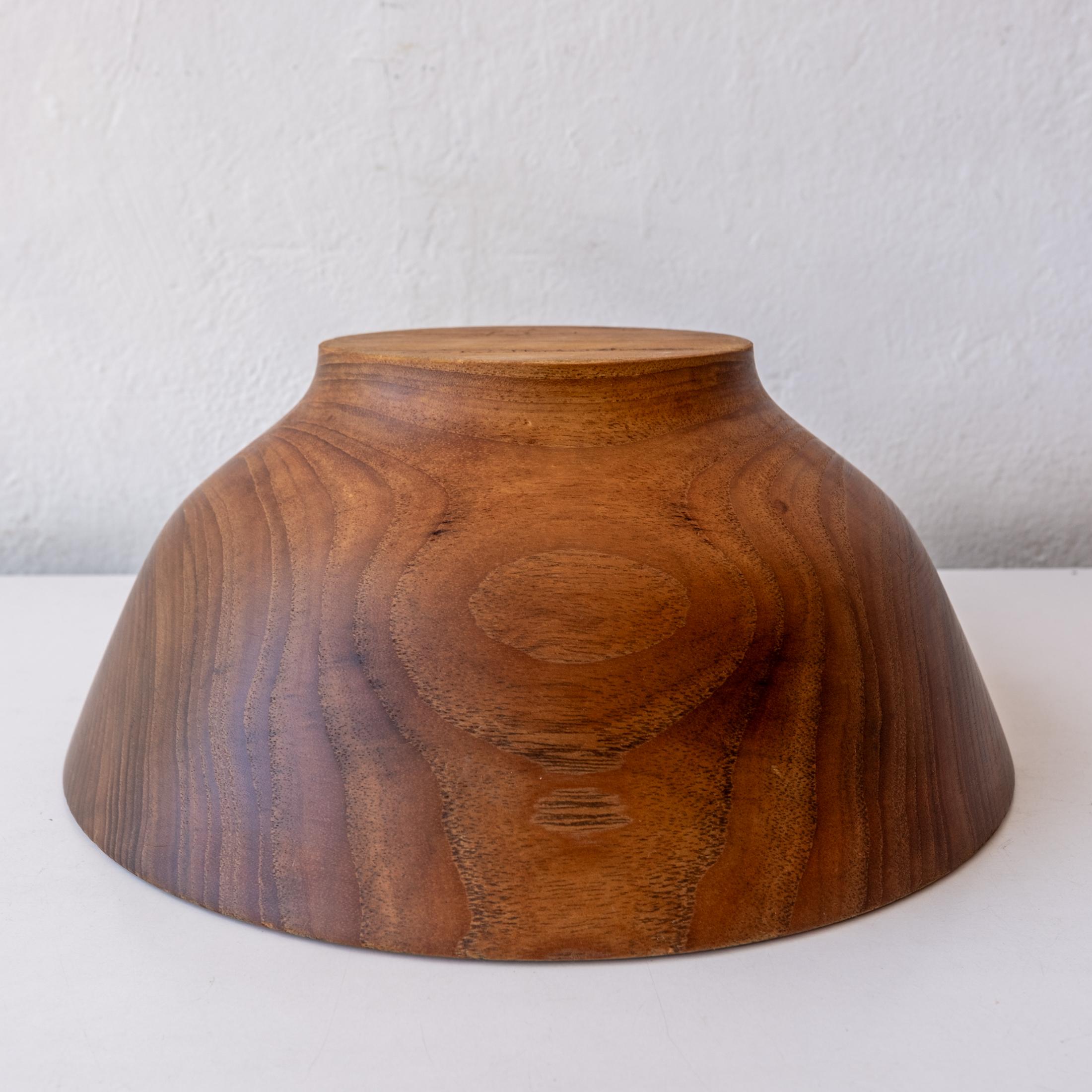 Studio Turned Teak Footed Bowl by Bob Stocksdale For Sale 6