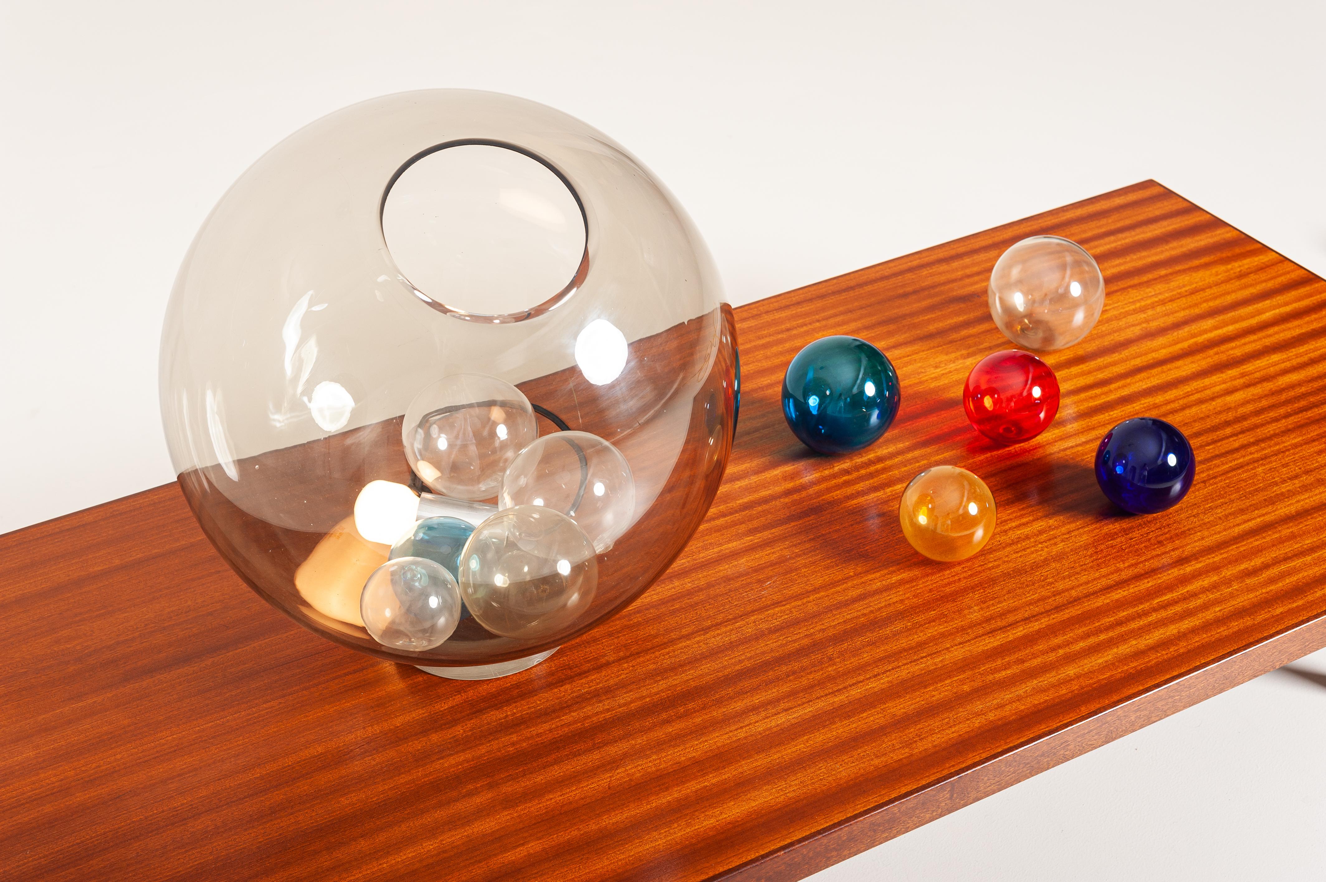 Glass Studio Venini Spherical Table Lamp Model 