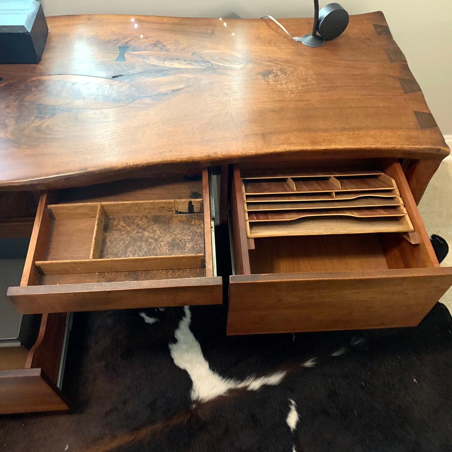 Studio Walnut Desk by Phillip Lloyd Powell For Sale 1