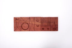 Panneau de sculpture murale en bois de l'atelier de Michael Rozell, États-Unis, 2020