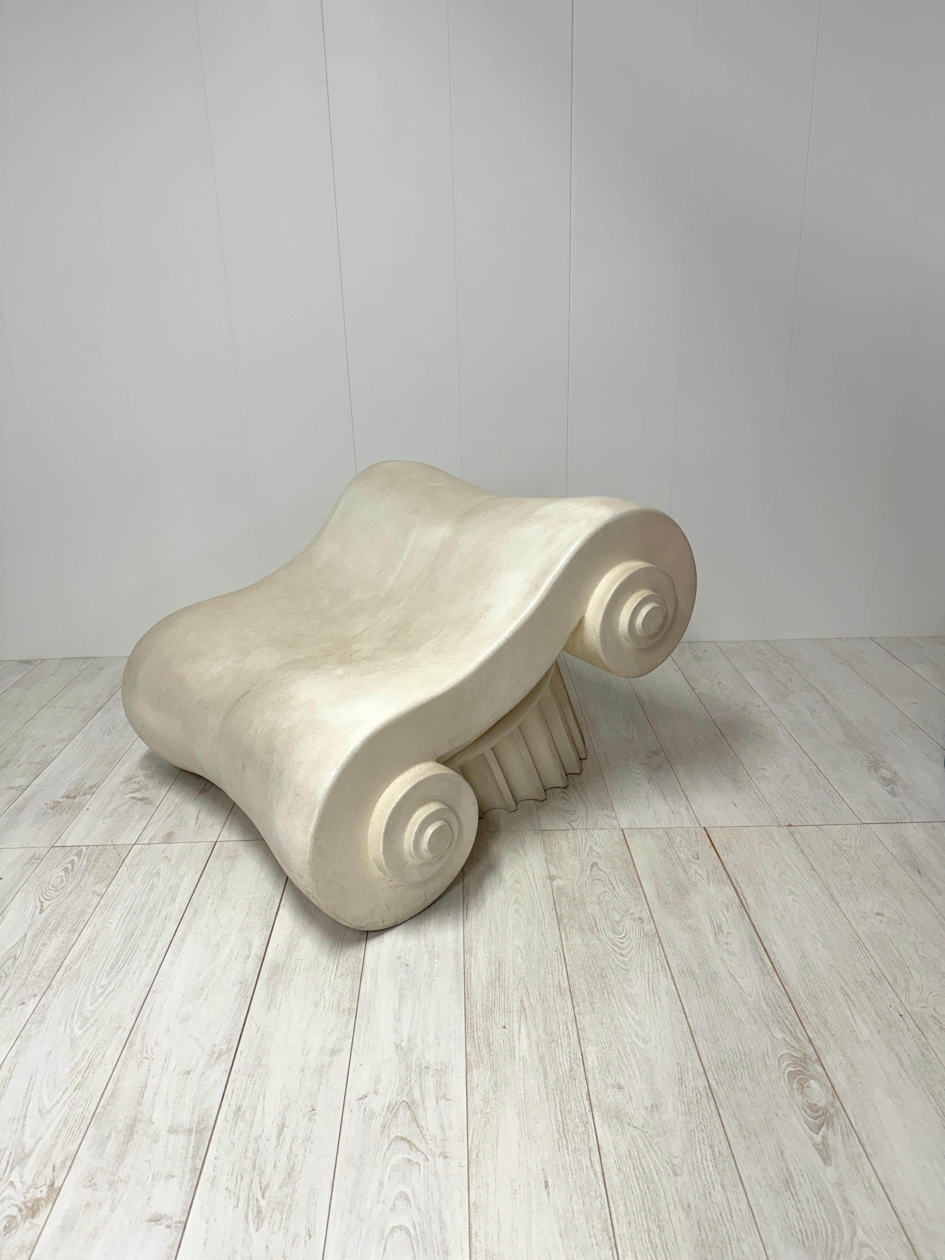 The CAPITELLO seat, ATTICA armchair and ATTICA TL coffee table, designed by Studio 65, are born from the 