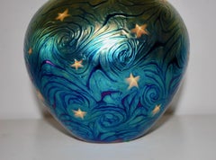 Lundberg Art Glass Vaso di stelle notturne Van Gogh