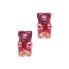 Studs Earrings Gummy Bears Ombre Plum Gift 18K Silver Gold-Plated Greek Jewelry Studs Earrings Gummy Bears Ombre Plum Gift 18K Silver Gold-Plated Greek Jewelry