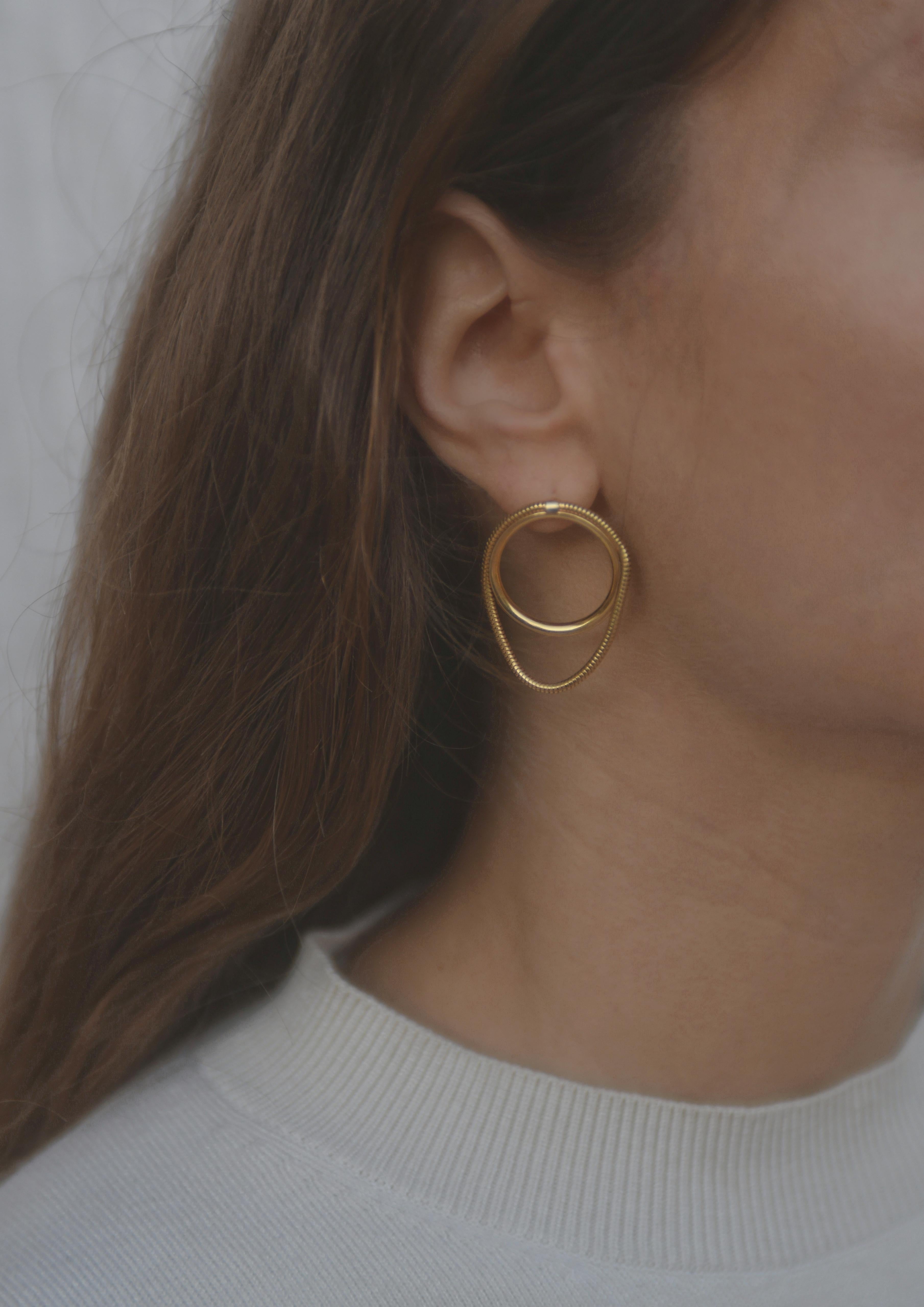 greek earrings gold