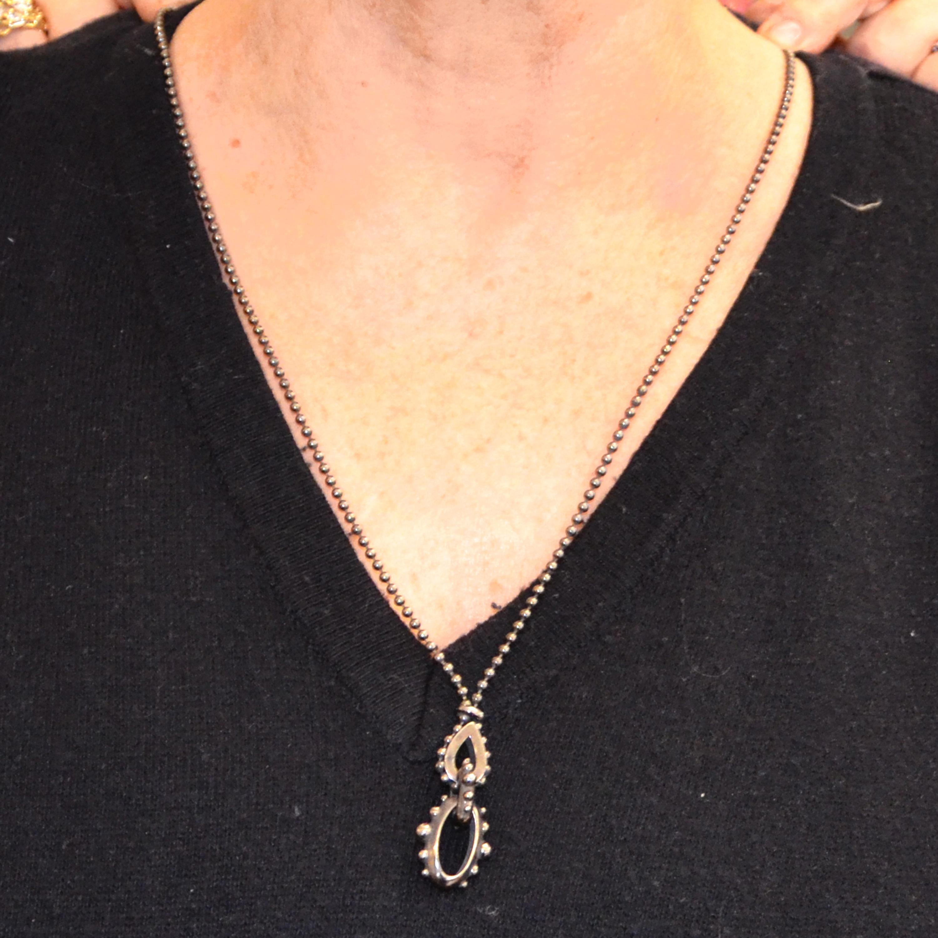 Collana con borchie A. Silver in vendita 11