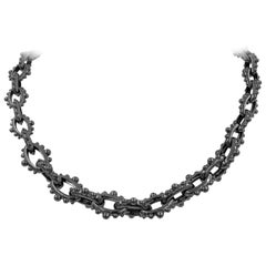 Collier à clous en argent